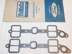 55-64 Ford Fairlane Galaxie F100 Mercury NOS 272 292 312 INTAKE MANIFOLD GASKETS
