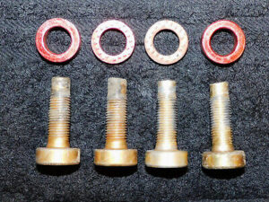 1968 1969 1970 Mustang Mach1 Shelby GT Boss Cougar Xr7 ORIG REAR SEAT BELT BOLTS