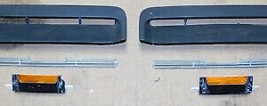 1967 1968 Mustang GT GTA GT/CS ORIG HOOD TURN SIGNAL INSERTS + GRILLES + LIGHTS