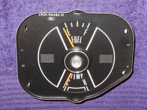 1969 1970 Mustang Fastback Boss Coupe Convertible ORIG DASH FUEL + TEMP GAUGES