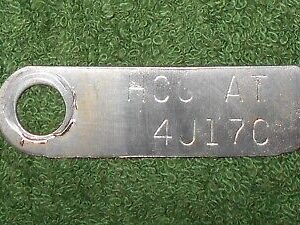 1965 Ford Mustang Fastback Coupe Convertible ORIG HCC AT MANUAL STEERING BOX TAG