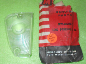 1958 Mercury Medalist Monterey Montclair T/C Park Lane NOS RH PARKING LAMP LENS