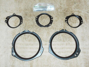 1968 Mustang Fastback Coupe Convert GT Shelby ORIG DASH GAUGE LENS RINGS w CLOCK