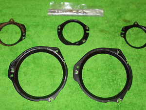 1968 Mustang Fastback Cpe Convertible GT Shelby ORIG DASH GAUGE LENS MOUNT RINGS