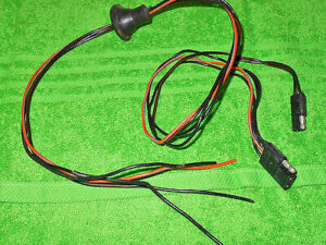 1968 Ford Ranchero 500 GT Squire REAR RH TAIL LIGHT + BACK-UP LIGHT WIRING PLUGS