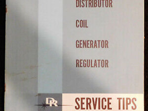 GM Delco-Remy DISTRIBUTOR COIL GENERATOR REGULATOR SERVICE TIPS BOOK MANUAL 1961