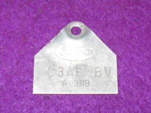 1964 Ford Custom Galaxie 500 Mercury Monterey ORIG 390 4V CARBURETOR TAG C3AF-BV