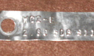 1965 Ford Mustang Fastback Coupe Convertible ORIGINAL 8" REAR END I.D. TAG 2.80