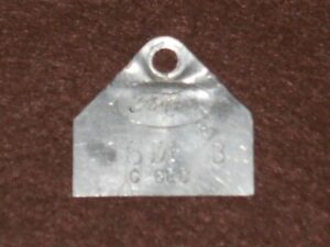 1966 Ford Mustang Falcon Fairlane Comet ORIG 289 2V A/T CARBURETOR ID TAG C6DF-B