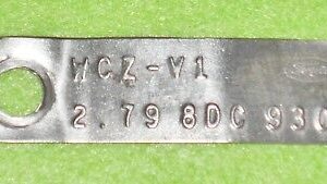 1968 Ford Mustang Fastback Coupe Convertible Cougar ORIG 8" REAR END ID TAG 2.79