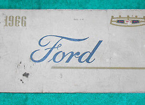 1966 Ford Custom Galaxie 500 XL LTD Fastback Convertible ORIGINAL OWNER'S MANUAL