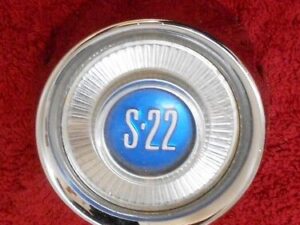 1961 1962 1963 Mercury Comet S-22 NOS STEERING WHEEL HORN 'S-22' EMBLEM BUTTON