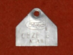 1965 Ford Mustang Fastback Coupe Convrt ORIG 289 2V A/T CARBURETOR ID TAG C5ZF-B