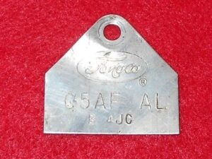 1965 Ford Custom Galaxie LTD Mercury Monterey ORIG 390 4V CARBURETOR TAG C5AF-AL