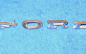 1967 Mustang Fastback Coupe GT GTA Convertible ORIG HOOD 'FORD' EMBLEMS LETTERS