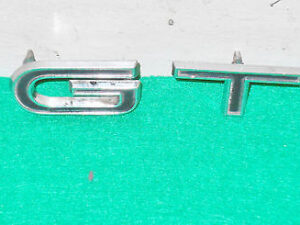 1967 Mustang GT Fastback Cpe Convertible ORIG FRONT FENDER 'GT' EMBLEMS LETTERS