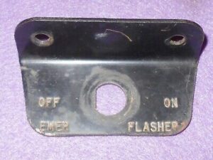 1965 1966 Mustang Fastback Coupe GT Shelby ORIG EMERGENCY FLASHER SWITCH BRACKET