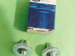 68-69 Fairlane Torino Ranchero Montego Cyclone NOS RADIO KNOB DISCS w/ WOODGRAIN