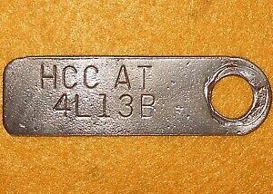 1965 Ford Mustang Fastback Coupe Convertible ORIG HCC AT MANUAL STEERING BOX TAG