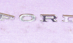 1967 Mustang Fastback Coupe GT GT-A Convertible ORIG HOOD 'FORD' EMBLEMS LETTERS