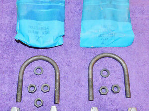 1963-1972 Ford Mustang Falcon Mercury Cougar Lincoln NOS 2" EXHAUST PIPE CLAMPS