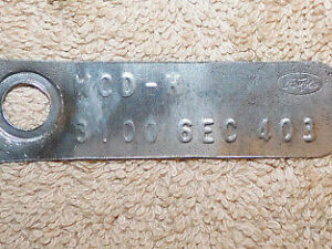 1966 Ford Thunderbird Landau Convertible ORIG 28-Spline 9" REAR END ID TAG 3.00