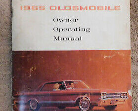 1965 Oldsmobile 442 Cutlass F-85 Vista Cruiser ORIGINAL OWNER'S MANUAL GUIDE 1st