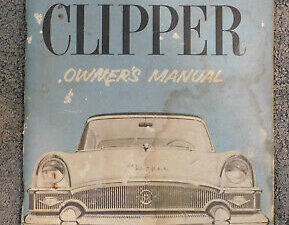 1955 Packard Clipper Deluxe Super Custom Panama Constellation ORIG OWNERS MANUAL