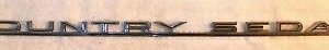 1965 Ford Station Wagon ORIG COUNTRY SEDAN REAR QUARTER PANEL EMBLEM NAME PLATE