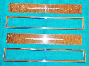 1966 Thunderbird Town Landau INTERIOR DOOR PANEL WOOD GRAIN INSERT TRIM BEZELS
