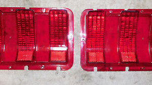 1967 1968 Mustang Fastback GT Coupe GTA Convertible ORIG REAR TAIL LIGHT LENSES