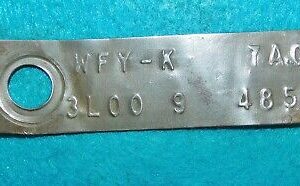 1977 Lincoln Continental Town Car ORIG 9" REAR END AXLE DIFFERENTIAL TAG 3L00