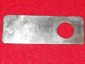 1972 Ford Gran Torino Sport Ranchero Montego Mx ORIG POWER STEERING PUMP ID TAG
