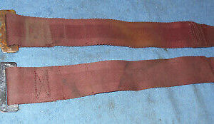1968 1969 1970 Mustang GT Cougar Xr7 ORIG RED CONVERTIBLE FRONT OUTER SEAT BELTS