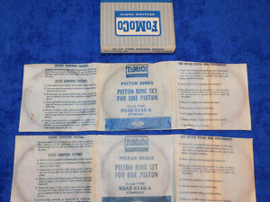 1955-1962 Ford Fairlane Galaxie F100 F250 Mercury NOS 292 V8 Std PISTON RINGS