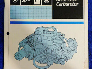 Ford Mercury HOLLEY 6149 / 1949 CARBURETOR SERVICE MANUAL Training Book 1983