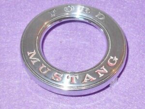 1964.5 1965 1966 Mustang Fastback Coupe ORIG STEERING WHEEL HORN BUTTON INSERT