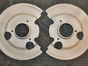 Dodge Chrysler Plymouth Mopar ORIG LH+RH DISC BRAKE PLATE ROTOR DUST SHIELDS