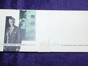 1960's Ford Motor Company THE STYLIST Motion Picture NOS Order Form Reply Card