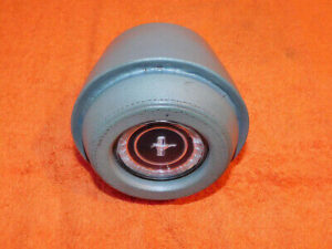 1967 Mustang Fastback Coupe Convert ORIG IVY GOLD STEERING WHEEL HORN EMBLEM PAD