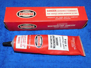 1960-1972 Ford Shelby Mercury Lincoln NOS SYNTHETIC WEATHERSTRIP ADHESIVE Light