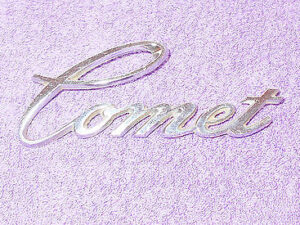 1971 1972 Mercury Comet ORIG FRONT FENDER 'COMET' SCRIPT EMBLEM
