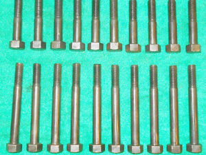1968-73 Ford Mustang Shelby Fairlane Torino Mercury ORIG 302 CYLINDER HEAD BOLTS