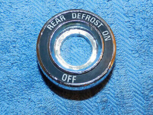 1971-1973 Mustang Boss Mach 1 Grande Cougar Xr7 ORIG REAR DEFROST SWITCH BEZEL