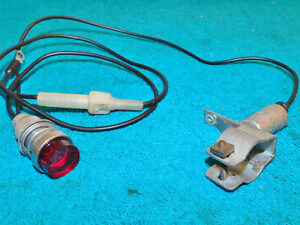 1967 Mercury Cougar Standard GT 6.5 Litre ORIG PARKING BRAKE LAMP with SWITCH