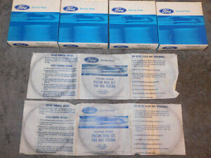 1963-68 Ford Mustang Shelby Fairlane Cougar NOS 289 & HIPO Std PISTON RINGS SET