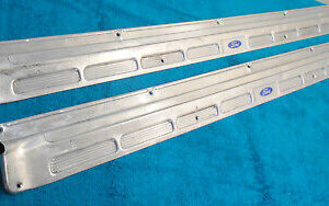 1965 1966 1967 1968 Mustang GT GTA Shelby ORIG CONVERTIBLE DOOR SILL TRIM PLATES