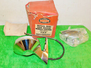 64-65 Fairlane Falcon Ranchero Comet NOS LH REMOTE CONTROL REAR VIEW DOOR MIRROR