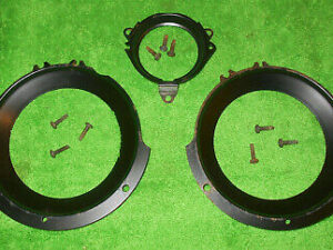 1967 1968 Mercury Cougar 6.5 Litre Gte ORIG STANDARD DASH GAUGE LENS MOUNT RINGS