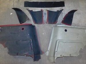 1967 1968 Mustang GT Shelby ORIG FASTBACK INTERIOR REAR QUARTER CORNER PANEL SET